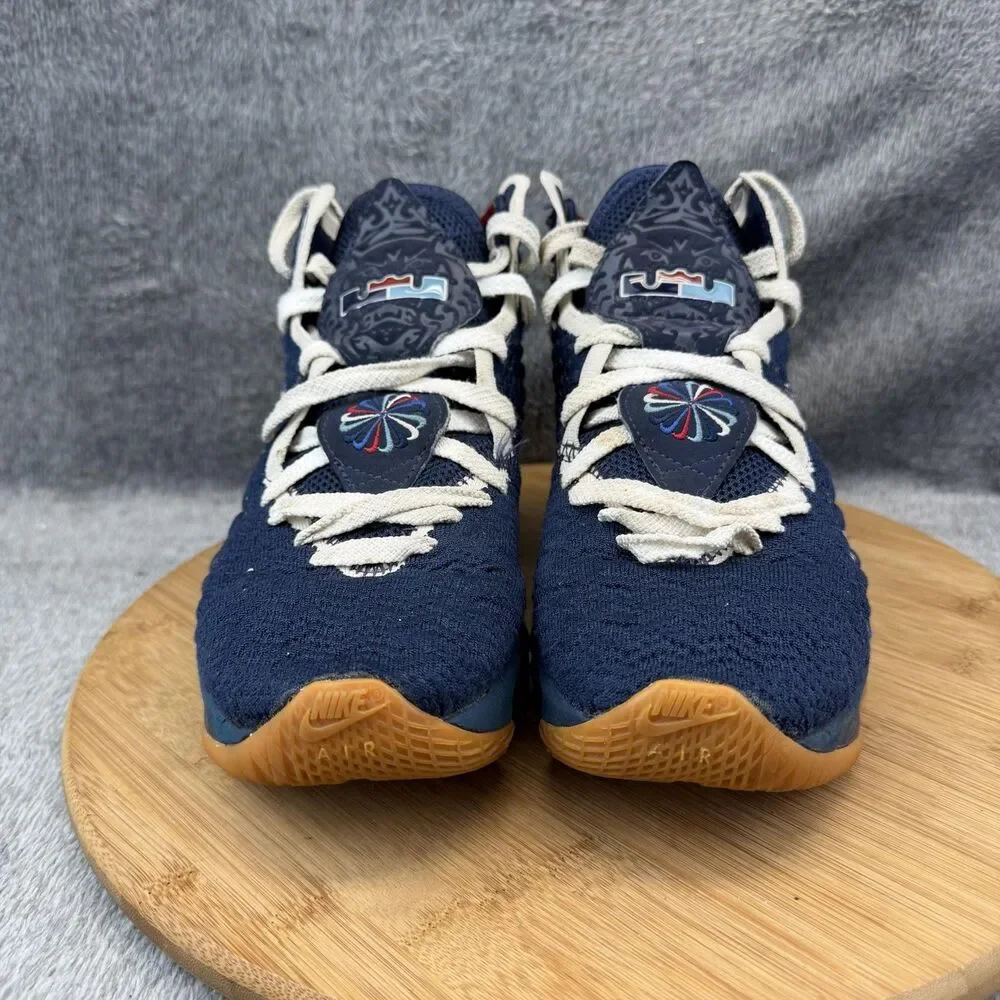 Nike LeBron 17 Shoes Mens Size 5.5 Blue High Top Basketball Sneakers CD5056-400